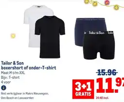 Makro Tailor & Son boxershort of onder-T-shirt aanbieding