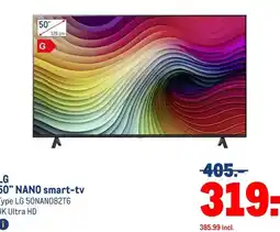 Makro LG 50 NANO smart-tv aanbieding