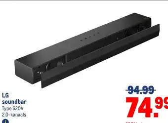 Makro LG soundbar aanbieding
