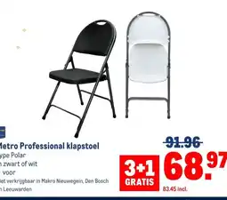 Makro Metro Professional klapstoel aanbieding