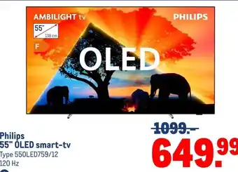 Makro Philips 55 OLED smart-tv aanbieding