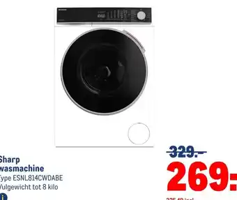 Makro Sharp wasmachine aanbieding