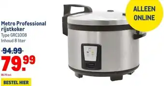 Makro Metro Professional rijstkoker aanbieding