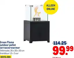 Makro Green Flame outdoor pellet terrasverwarmer aanbieding