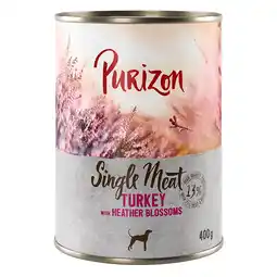 Zooplus Voordeelpakket: Purizon Single Meat 24 x 400 g - Kalkoen met heidebloemen aanbieding