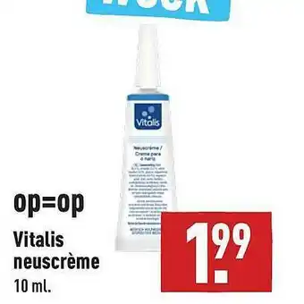 ALDI Vitalis Neuscrème aanbieding