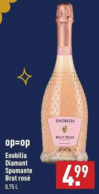 ALDI Enobilia Diamant Spumante Brut Rosé aanbieding