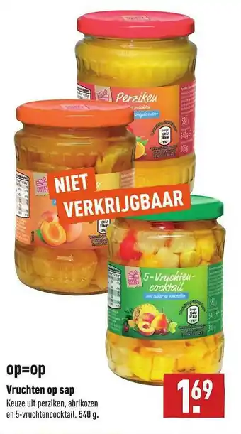 ALDI Vruchten Op Sap aanbieding