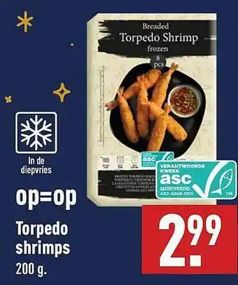 ALDI Torpedo Shrimps aanbieding