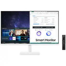 MediaMarkt Samsung Smart Monitor M5 M50f Ls27fm501euxen - 27 Inch Full Hd 1920 X 1080 Ips (in-plane Switching) aanbieding