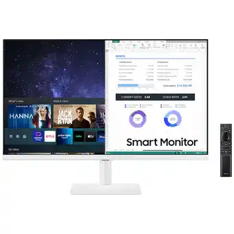 MediaMarkt Samsung Smart Monitor M5 M50f Ls27fm501euxen - 27 Inch Full Hd 1920 X 1080 Ips (in-plane Switching) aanbieding