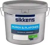 Praxis Sikkens Muren En Plafonds Muurverf - Mat - Wit - 10L aanbieding