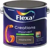 Praxis Flexa Creations Muurverf - Extra Mat - Industrial Grey - 2,5L aanbieding