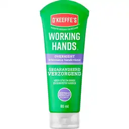 Etos O'Keeffe's Working Hands Overnight Handcreme 80 ML aanbieding