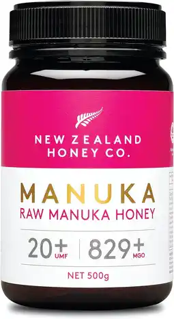 Amazon New Zealand Honey Co. Rauwe Manuka-honing UMF 20+ / MGO 829+ | 500g aanbieding