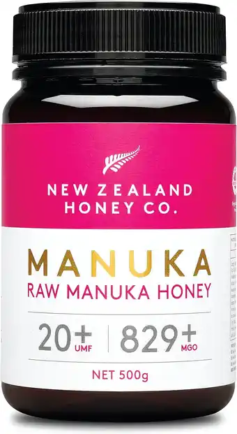 Amazon New Zealand Honey Co. Rauwe Manuka-honing UMF 20+ / MGO 829+ | 500g aanbieding