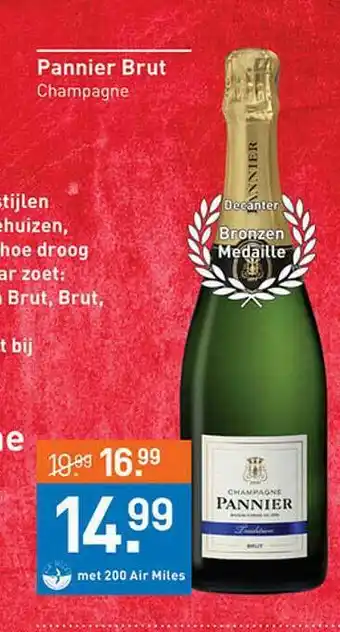 Gall & Gall Pannier Brut Champagne aanbieding