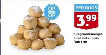 Hoogvliet Slagroomsoesjes aanbieding