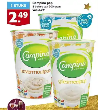 Hoogvliet Campina Pap aanbieding