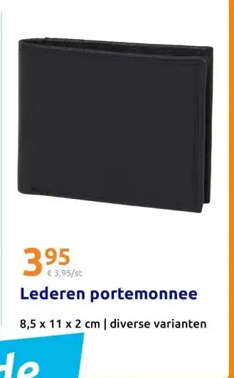 Lederen portemonnee