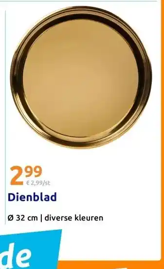 Action Dienblad aanbieding