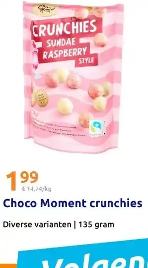 Action Choco Moment crunchies aanbieding