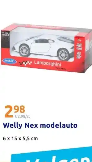 Action Welly Nex modelauto aanbieding
