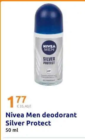 Action Nivea Men deodorant Silver Protect aanbieding