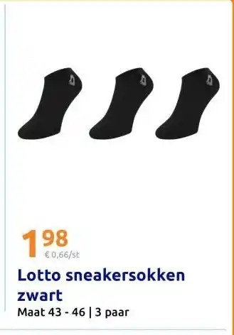 Action Lotto sneakersokken aanbieding