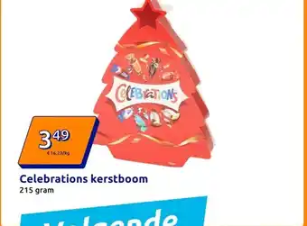 Action Celebrations kerstboom aanbieding