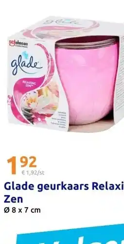 Action Glade geurkaars Relaxing Zen aanbieding