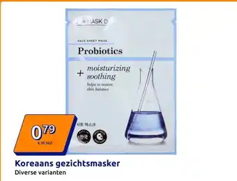 Action Koreaans gezichtsmasker aanbieding