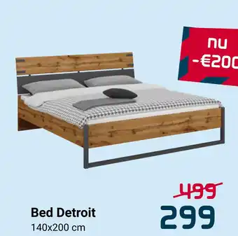 Beddenreus Bed Detroit 140x200cm aanbieding