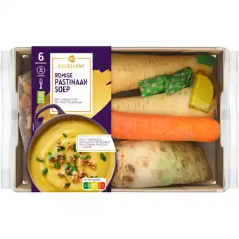 Albert Heijn AH Excellent Romige pastinaaksoep walnoten verspakket aanbieding