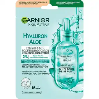 Etos Garnier SkinActive Hydra Bomb Hydraterend + Verfrissend Tissuemasker aanbieding