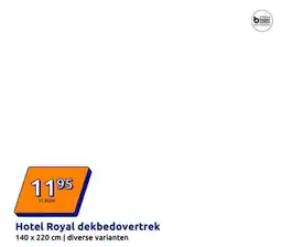 Action Hotel Royal dekbedovertrek aanbieding
