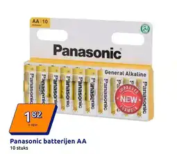 Action Panasonic batterijen AA aanbieding