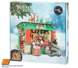 Action Crafts & Co bouw je eigen kersthuisje aanbieding