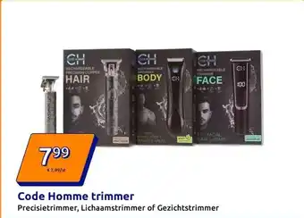 Action Code Homme trimmer aanbieding
