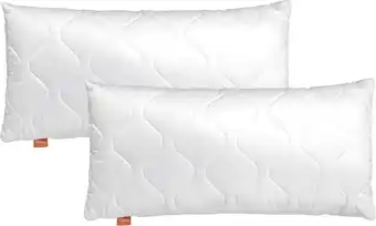 Amazon sleepling 196044 set van 2 kussens met ritssluiting, 100% microvezel, 50 x 75 cm, wit aanbieding