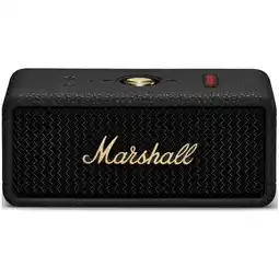MediaMarkt MARSHALL Emberton III speaker BT Black and Brass Bluetooth-speaker Zwart aanbieding