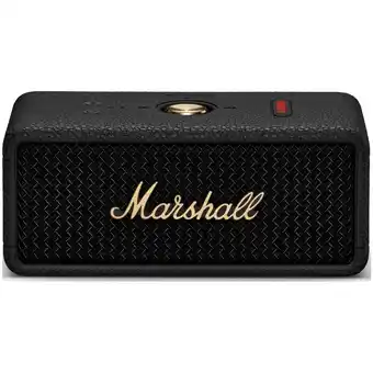 MediaMarkt MARSHALL Emberton III speaker BT Black and Brass Bluetooth-speaker Zwart aanbieding