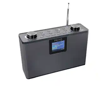 MediaMarkt PEAQ PDR 190 DAB+ DAB-radio Zwart aanbieding