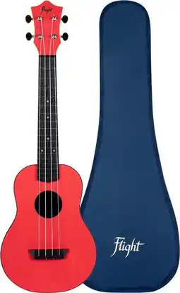 Bol.com Flight Concert Ukelele - Travel Series - Rood aanbieding