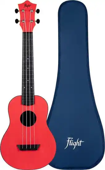 Bol.com Flight Concert Ukelele - Travel Series - Rood aanbieding