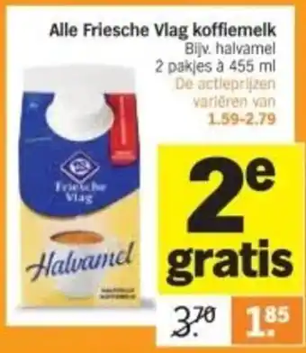 Alle Friesche Vlag koffiemelk