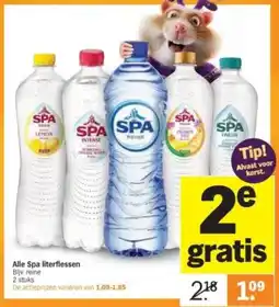 Albert Heijn Alle Spa literflessen aanbieding