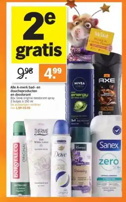 Albert Heijn Alle A merk bad en doucheproducten en deodorant aanbieding