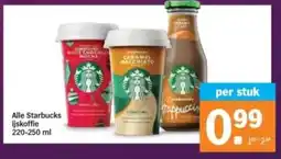 Albert Heijn Alle Starbucks ijskoffie aanbieding