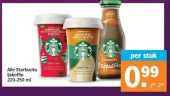 Albert Heijn Alle Starbucks ijskoffie aanbieding